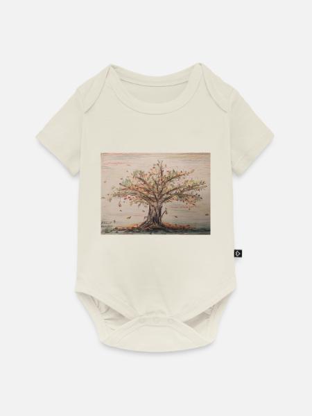 Herbst 2022 - Baby Premium Kurzarmbody - Naturweiß