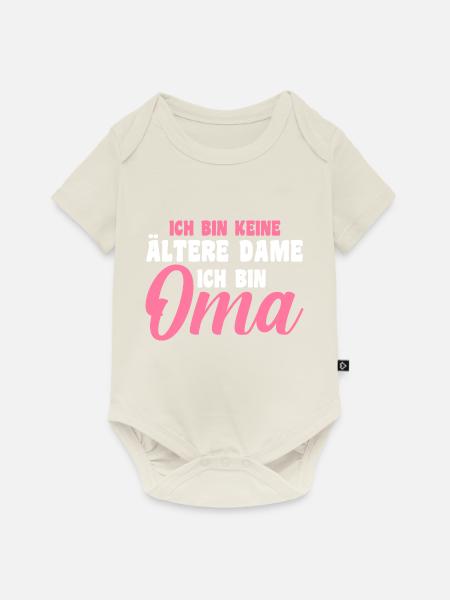 Großmutter Großmama Omi Oma - Baby Premium Kurzarmbody - Naturweiß