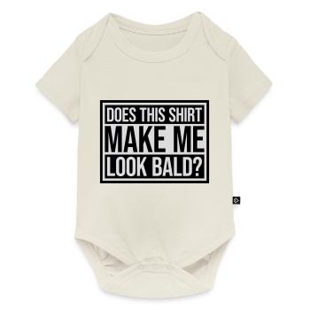 Look chemise chauve citation - Body à manches courtes Premium Bébé - blanc cassé - Devant