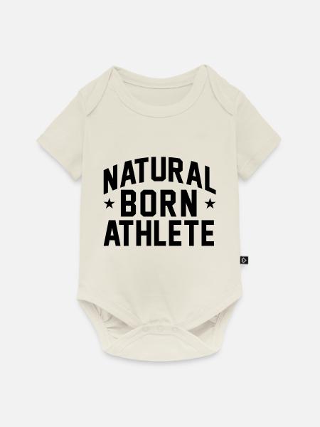 Natural Born Athlete - Baby Premium Kurzarmbody - Naturweiß