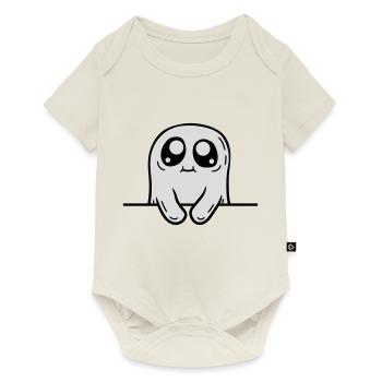 Süßer Geist hinter Mauer - Baby Premium Kurzarmbody - Naturweiß - Vorne
