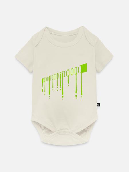 Binär Code Programm Sprache - Baby Premium Kurzarmbody - Naturweiß