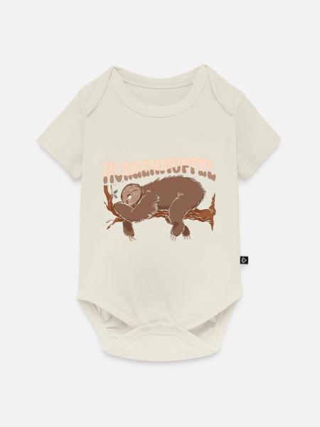 Morgenmuffel - Baby Premium Kurzarmbody - Naturweiß