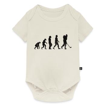 Eishockeyteam Wintersport Geschenk Eishockey - Baby Premium Kurzarmbody - Naturweiß - Vorne