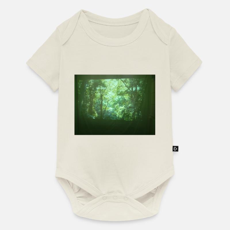 Forêt - Body à manches courtes Premium Bébé - blanc cassé