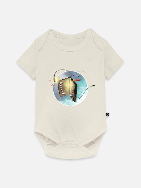 Das Buch des Abgrunds - Baby Premium Kurzarmbody - Naturweiß