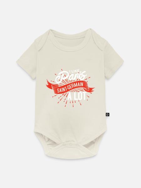 ICH MAG VIEL - Baby Premium Kurzarmbody - Naturweiß