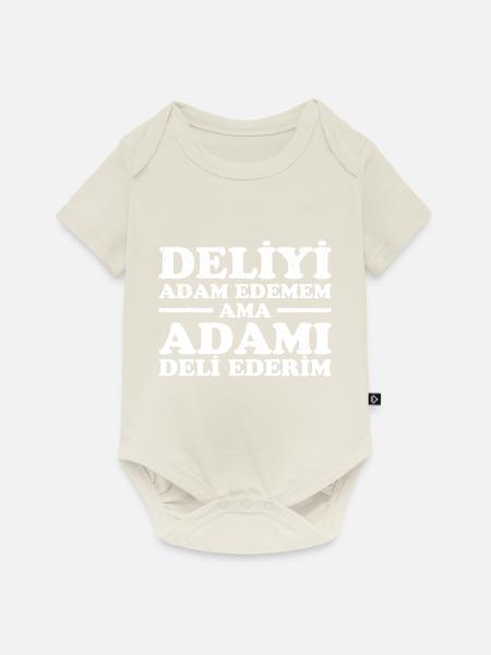 Lustiges Türkisches Design. Türkischer Spruch - Baby Premium Kurzarmbody - Naturweiß