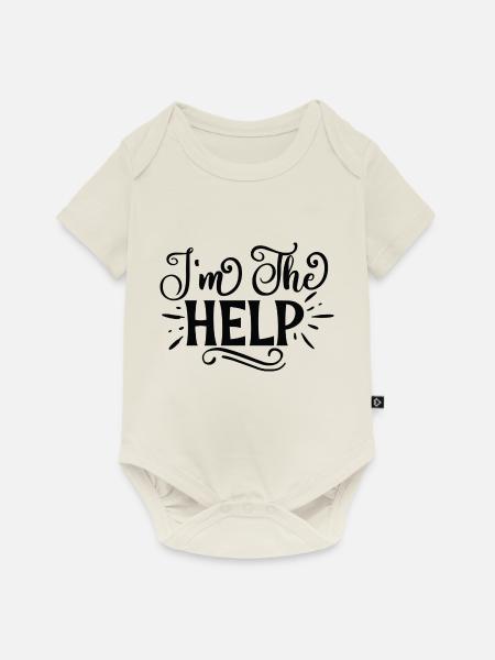 I´m The Help - Baby Premium Kurzarmbody - Naturweiß