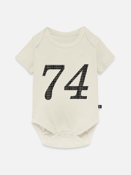 Bartın - Baby Premium Kurzarmbody - Naturweiß