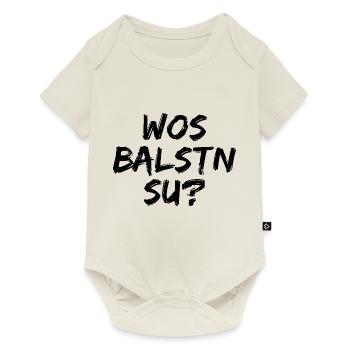 Erzgebirge Glotzen Starren lustig - Baby Premium Kurzarmbody - Naturweiß - Vorne