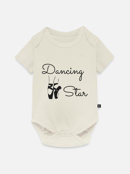 Dancing Dance Music - Baby Premium Kurzarmbody - Naturweiß