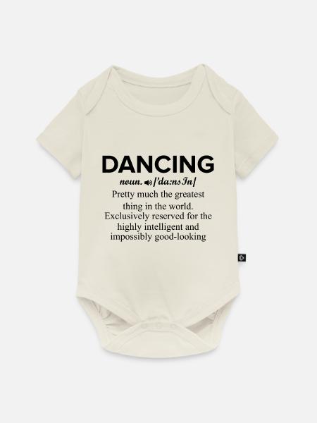 Dancing Dance Music - Baby Premium Kurzarmbody - Naturweiß