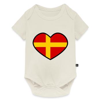 Coeur de Skåne - Body à manches courtes Premium Bébé - blanc cassé - Devant