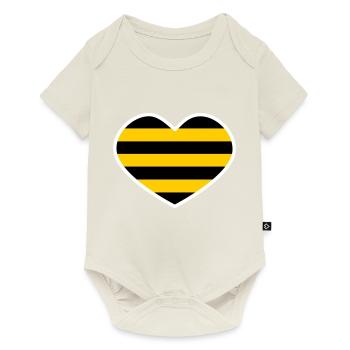 Rodent heart - Baby Premium short-sleeve bodysuit - off white - Front