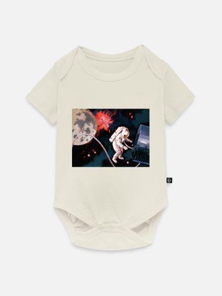 Raum - Baby Premium Kurzarmbody - Naturweiß