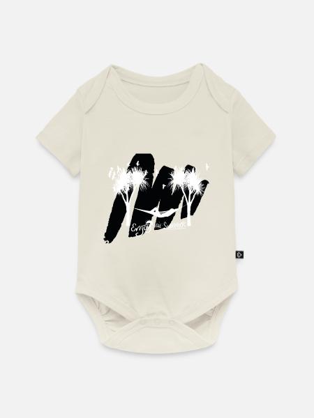 Hängematte - Baby Premium Kurzarmbody - Naturweiß