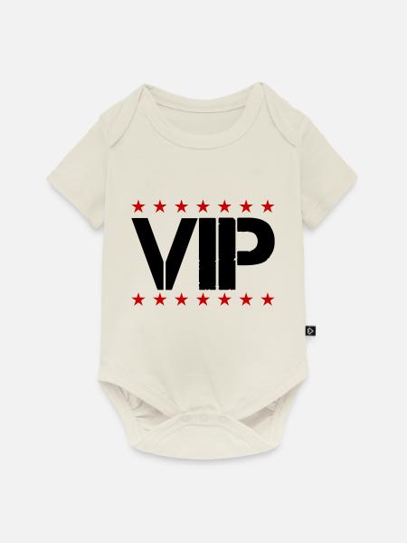 vip - Baby Premium Kurzarmbody - Naturweiß