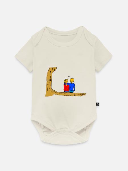 Keine Ahnung diese - Baby Premium Kurzarmbody - Naturweiß