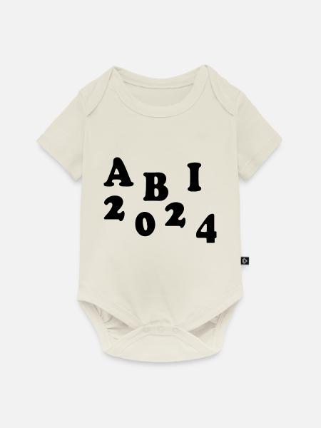 Abi 2024 - Baby Premium Kurzarmbody - Naturweiß
