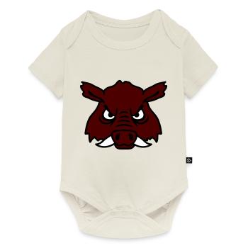Evil Wild Boar Wild Boar Comic Pig - Baby Premium short-sleeve bodysuit - off white - Front