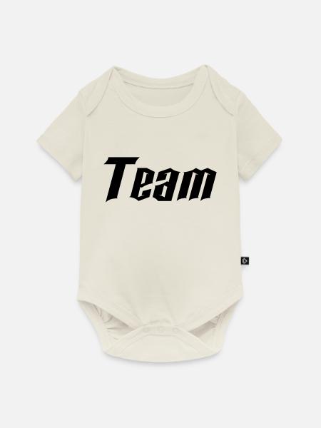 team - Baby Premium Kurzarmbody - Naturweiß