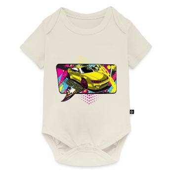 s15 comic - Baby Premium Kurzarmbody - Naturweiß - Vorne