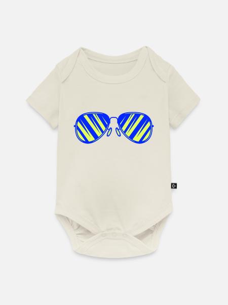 sonnenbrille - Baby Premium Kurzarmbody - Naturweiß