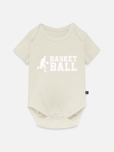 basketball - Baby Premium Kurzarmbody - Naturweiß