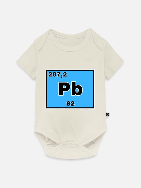 Plumbum - Baby Premium Kurzarmbody - Naturweiß