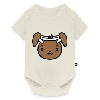 Bunny Angel Holy Heaven Good Love Halo - Baby Premium short-sleeve bodysuit - off white - Front