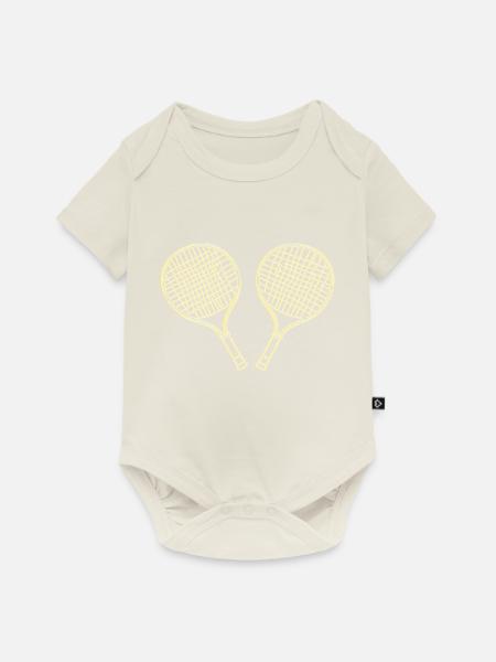 Schläger - Baby Premium Kurzarmbody - Naturweiß