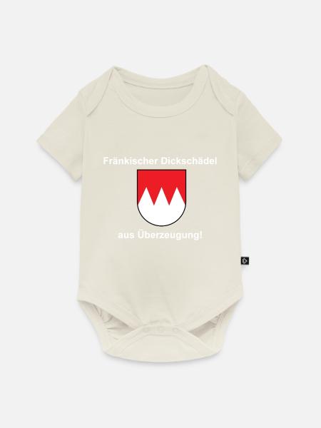 Fränkischer Dickschädel - Baby Premium Kurzarmbody - Naturweiß