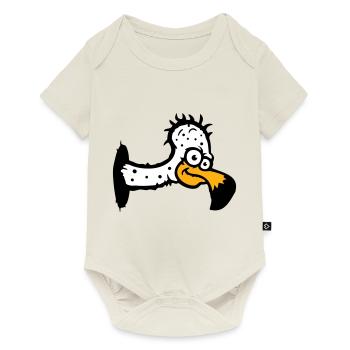 Vautour charognard oiseau Drôle Vautour Vautour Plaisir - Body à manches courtes Premium Bébé - blanc cassé - Devant