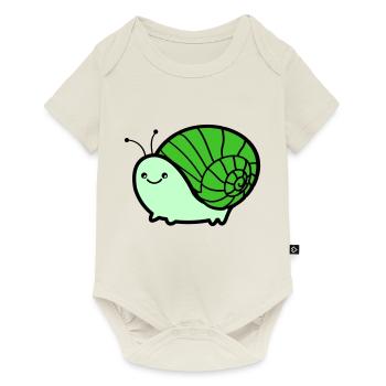 Snail 02 - Baby Premium short-sleeve bodysuit - off white - Front