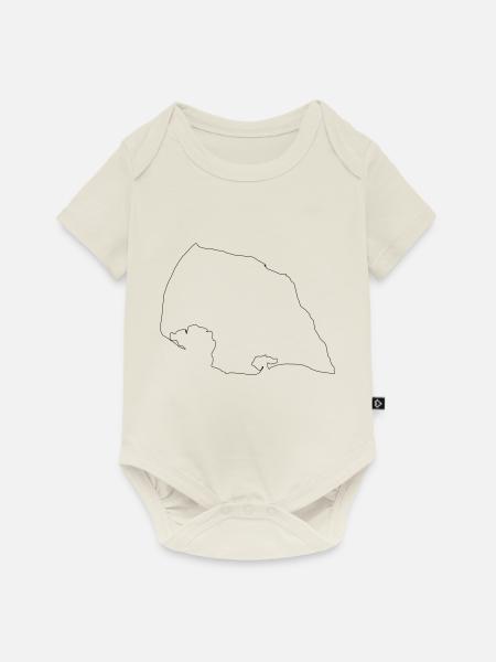 Fehmarn - Baby Premium Kurzarmbody - Naturweiß