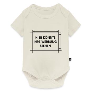 Hier könnte Ihre Werbung stehen - Baby Premium Kurzarmbody - Naturweiß - Vorne