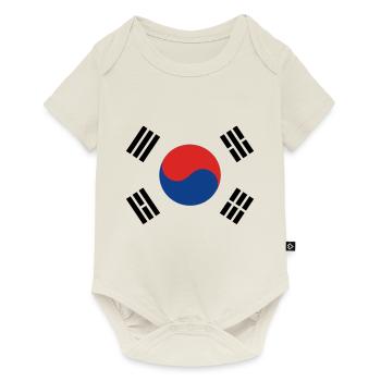 Corée du Sud - Body à manches courtes Premium Bébé - blanc cassé - Devant