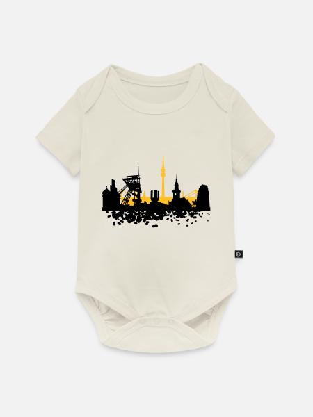 Dortmund Skyline - Baby Premium Kurzarmbody - Naturweiß