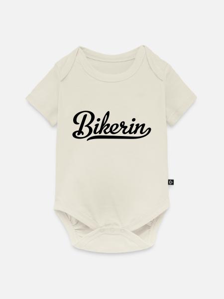 Bikerin - Baby Premium Kurzarmbody - Naturweiß