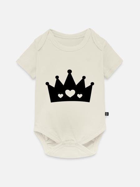 Krone (crown) 05.2 - Baby Premium Kurzarmbody - Naturweiß
