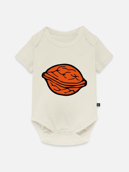 walnut - Baby Premium Kurzarmbody - Naturweiß