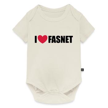 I love Fasnet - Baby Premium Kurzarmbody - Naturweiß - Vorne