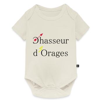 chasseur d'orages - Body à manches courtes Premium Bébé - blanc cassé - Devant