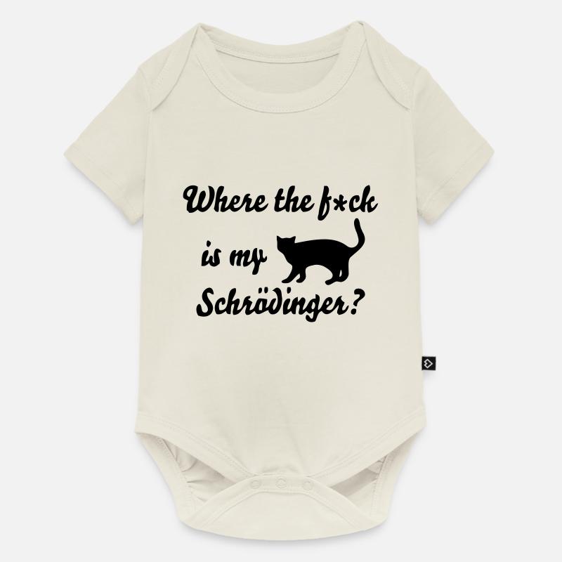 Chat de Schrödinger - Body à manches courtes Premium Bébé - blanc cassé