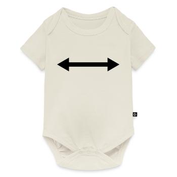 Pfeil beide Seiten - Baby Premium Kurzarmbody - Naturweiß - Vorne