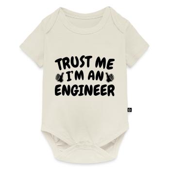 Trust Me I'm an Engineer - Baby Premium Kurzarmbody - Naturweiß - Vorne