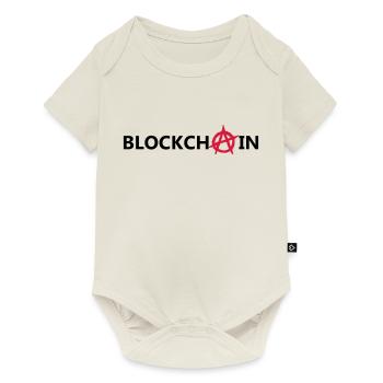 blockchain - Body à manches courtes Premium Bébé - blanc cassé - Devant