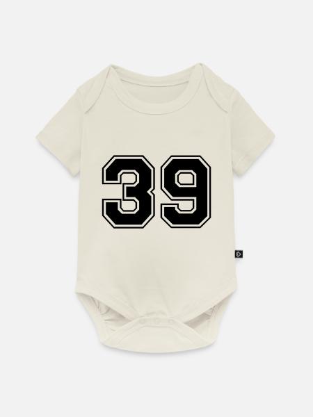 39 - Baby Premium Kurzarmbody - Naturweiß
