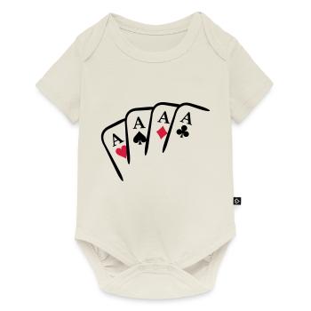 play games - Baby Premium short-sleeve bodysuit - off white - Front